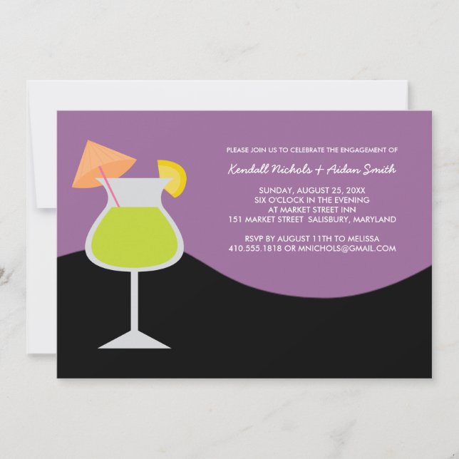 Engagement Party or Cocktail Party Invitations (Front)