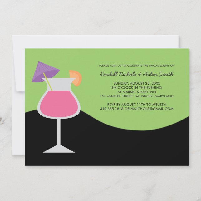 Engagement Party or Cocktail Party Invitations (Front)