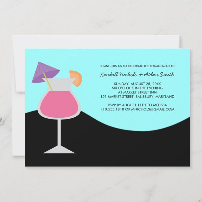 Engagement Party or Cocktail Party Invitations (Front)