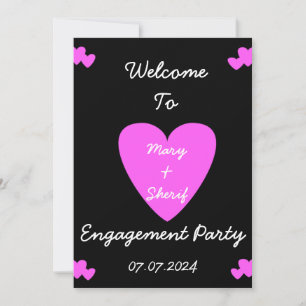 Engagement party or wedding party Invitation. Invitation