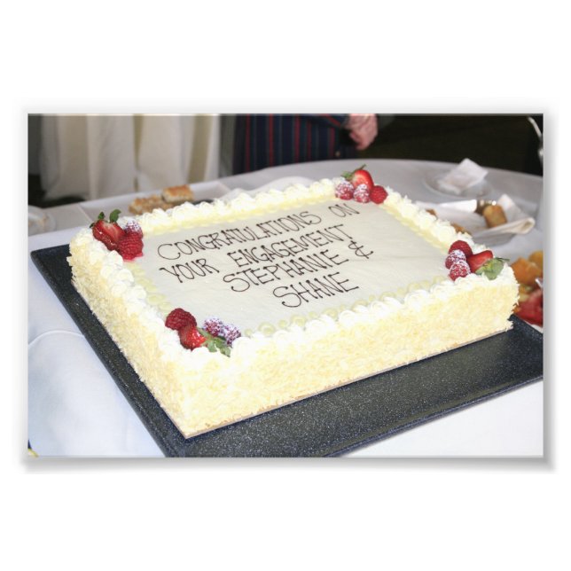 ENGAGEMENT PARTY: THE CAKE! PHOTO PRINT (Front)