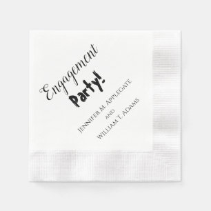 Engagement Party Wedding Napkins Personalised