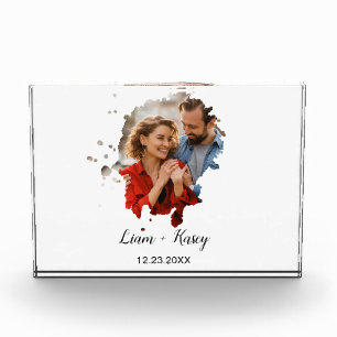 Engagement Personalised  Anniversary Frame Wedding Photo Block