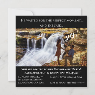 Engagement- Photo Backdrop West Virginia- Invitation