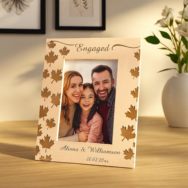 Engagement Photo Frame With Leaves Keepsake  (Creator Uploaded)