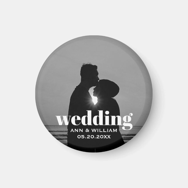 Engagement Photo Magnet (Front)