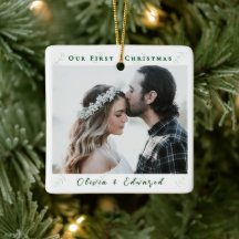 Engagement Photo Our First Christmas Ornament