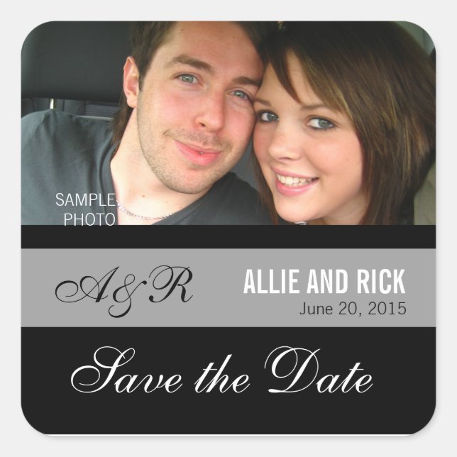 Engagement Photo Save the Stickers (Front)