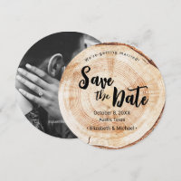 Engagement photo Wood Grain Rustic Wedding