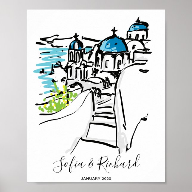 Engagement, proposal, anniversary couple gift poster (Front)