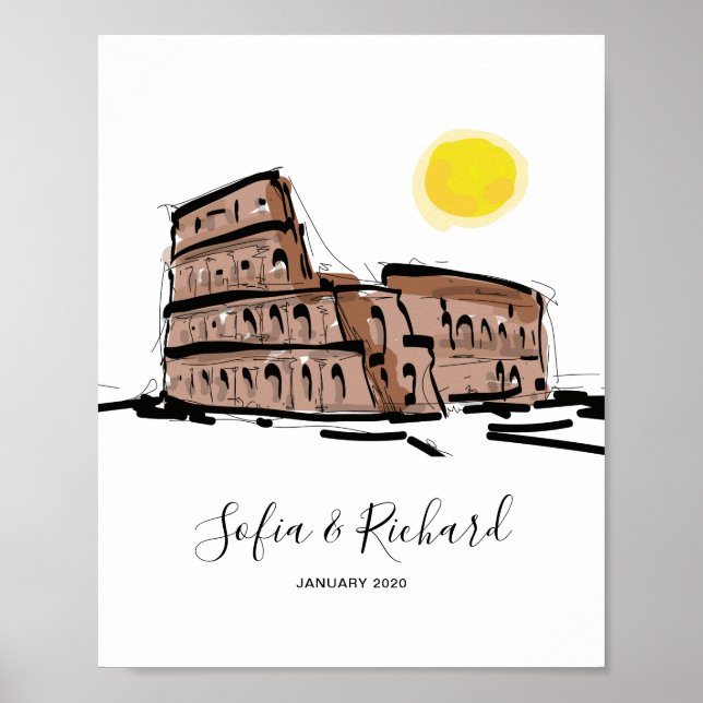 Engagement, proposal, anniversary couple gift poster (Front)