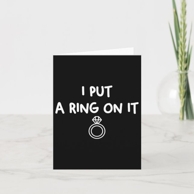 Engagement Proposal Boyfriend To Fiance Future Hus Card (Front)