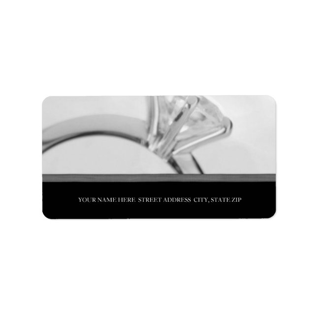 Engagement Ring Address Labels (Front)
