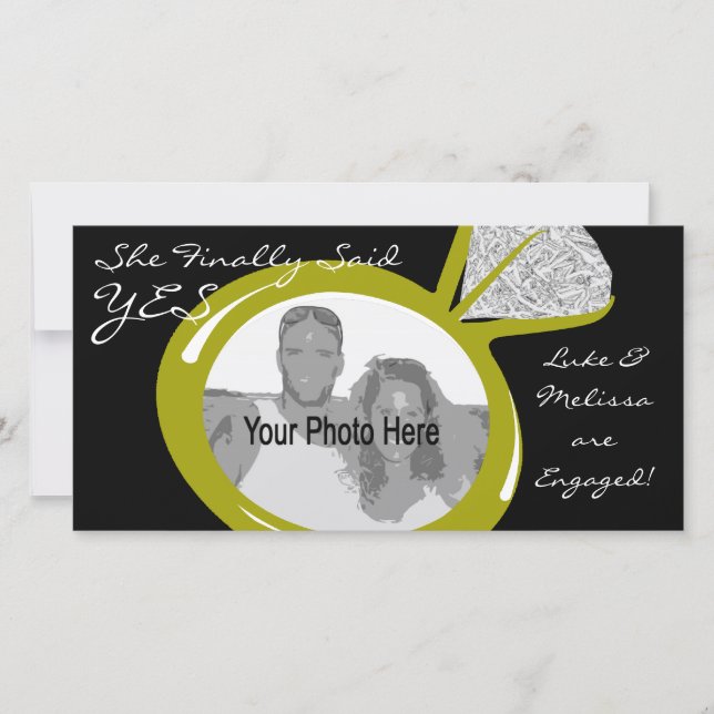 Engagement Ring Photo Announcement (Front)
