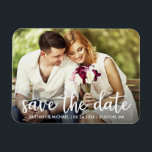 Engagement Save The Date Modern Photo Magnet<br><div class="desc">Engagement Save The Date Modern Photo Magnet</div>