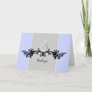 Engagement Shower Thank You Cards {Light Blue}