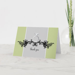 Engagement Shower Thank You Cards {Light Green}