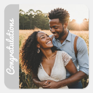 engagement text and photo custom Sticker