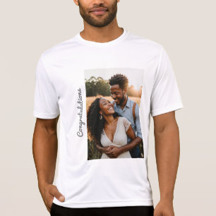 engagement text and photo custom  T-Shirt