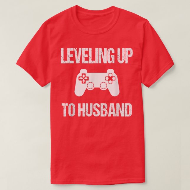 Engagement Tshirt For Groom Video Game Lovers (Design Front)