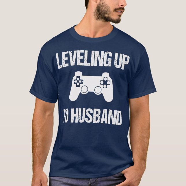 Engagement Tshirt for Groom Video Game Lovers (Front)