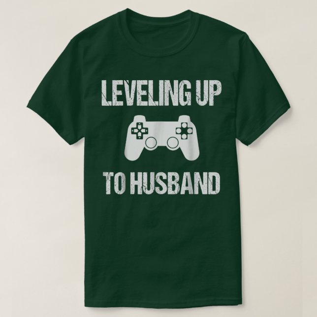 Engagement Tshirt for Groom Video Game Loverss  (Design Front)