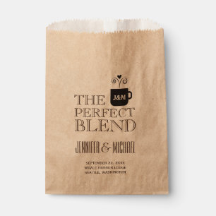 Engagement Wedding Coffee or Tea Buffet Favour Bags