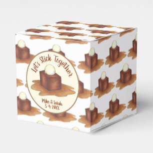 Engagement Wedding Party Sticky Toffee Pudding Favour Box
