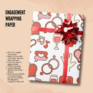 Engagement Wrapping Paper