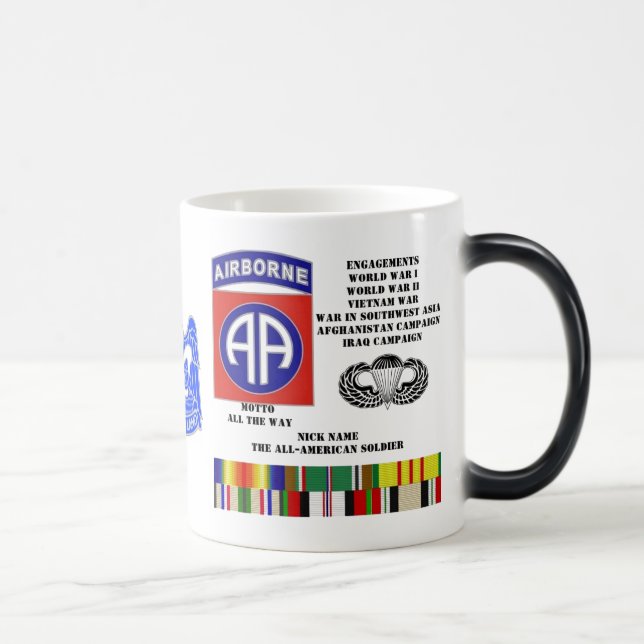 Engagements of  the 82nd  airborne division magic mug (Right)