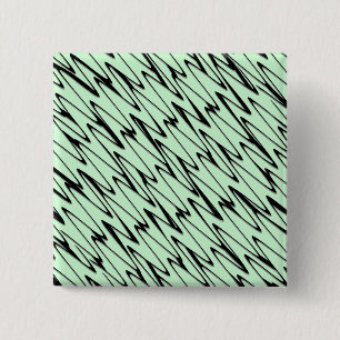 Engaging Mint Green Dynamic 15 Cm Square Badge