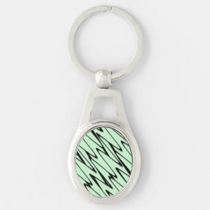Engaging Mint Green Dynamic  Key Ring