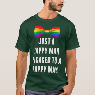 Engayged Groom To Be  LGBT Gay Men Couple T-Shirt