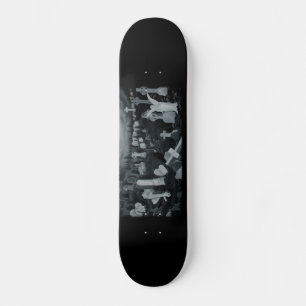 Engel with devil at night skateboard