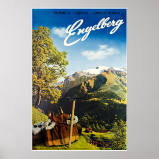Engelberg, Switzerland,Ski Poster