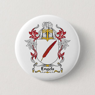Engels Family Crest 6 Cm Round Badge