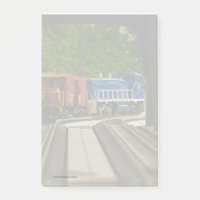 Engine & Caboose at E. Pgh 4x6" Post-it notes