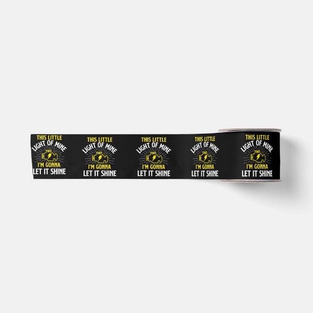 Engine Control Light - Car Guy Auto Mechanic Satin Ribbon (Front)