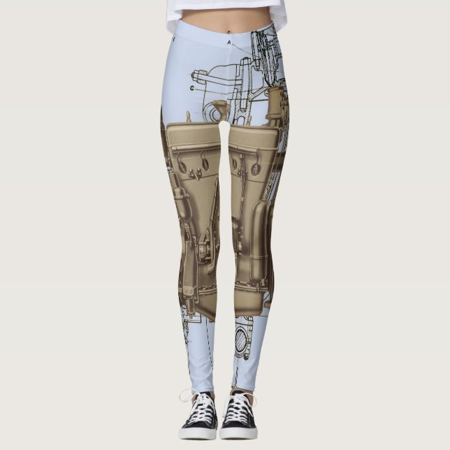 ENGINE MECHANICAL ROBOTIC WISCONSIN ENGINE Model X Leggings (Front)