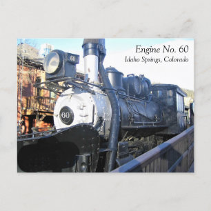 Engine No. 60, Idaho Springs, Colorado Postcard