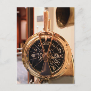 Engine Order Telegraph Postcard