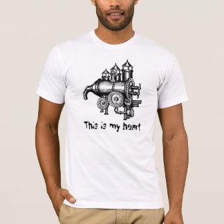 Engine, This is my heart funny graphic art t-shirt