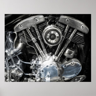 ENGINE V TWIN POSTER