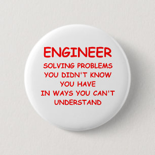 ENGINEER 6 CM ROUND BADGE