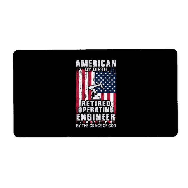 Engineer American Retired Operating Engineer (Front)