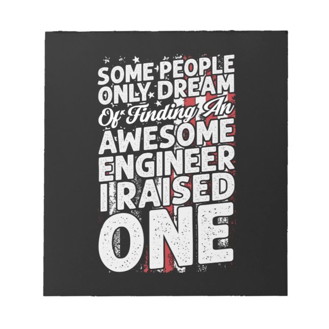 Engineer Art Awesome Engineer Notepad (Front)