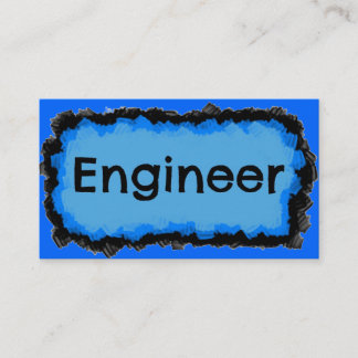 Engineer Blue Cloud Business Card
