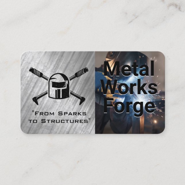 Engineer | Blue Collar Work | Welding Business Card (Front)
