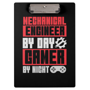 Engineer By Day Gamer By Night Clipboard