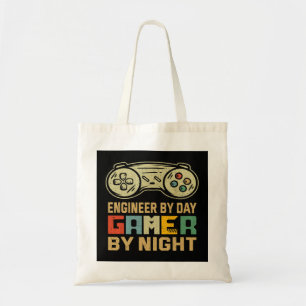 Engineer by day gamer by night Cool Video Game Lov Tote Bag